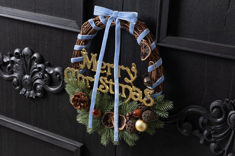 Keypan Blue Velvet Ribbon 3/8 Inch Handmade Vintage Thin Ribbons for Wrapping Gift Wreath Decoration Ornaments Bow Making Christmas Tree Home Decor, 25 Yd - Image 5